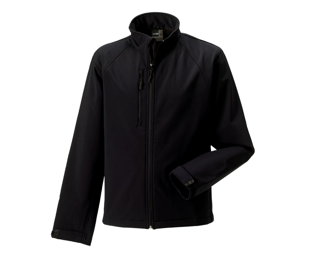 [RU.140M.3.0] RU140M - Men's Softshell Jacket (XS, zwart)