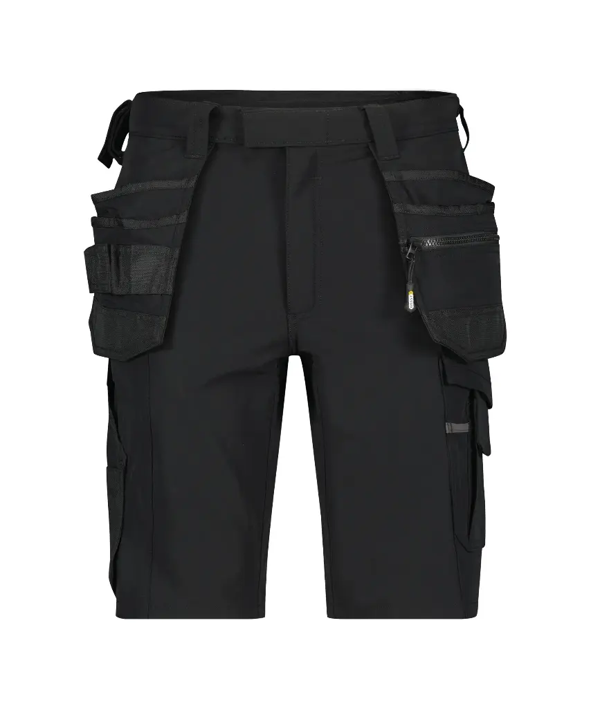 [DA.AURA01036] Aurax Full stretch short met holsters (36, zwart)