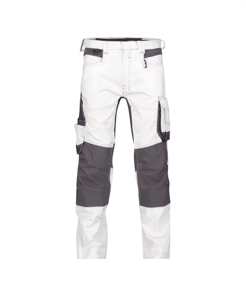 [DA.DYNA06036] Dynax Painters D-Flex werkbroek+knie stretch wit/antraciet (36)
