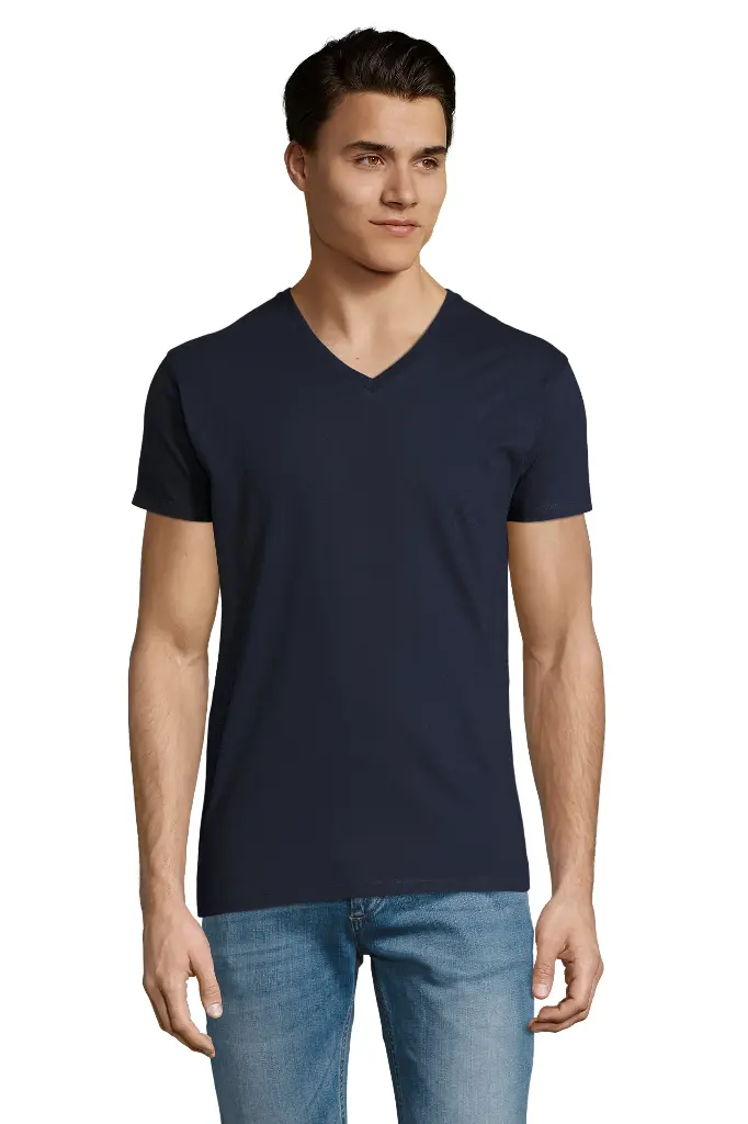 [SO.02940.319.1] 02940 Imperial men V-hals T-shirt 190gr (S, 319 french navy)