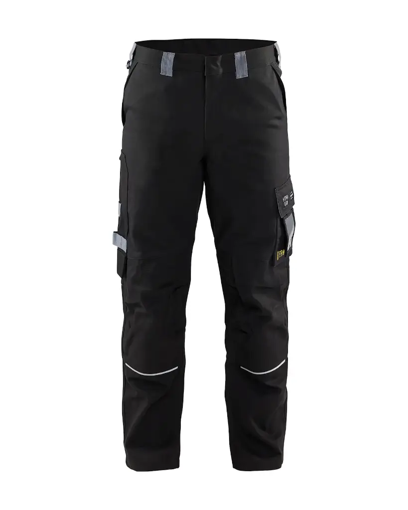 1561 1516 Vlamvertragende werkbroek zwart/grijs