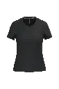 T-shirt femme K381 col V manches courtes 180gr