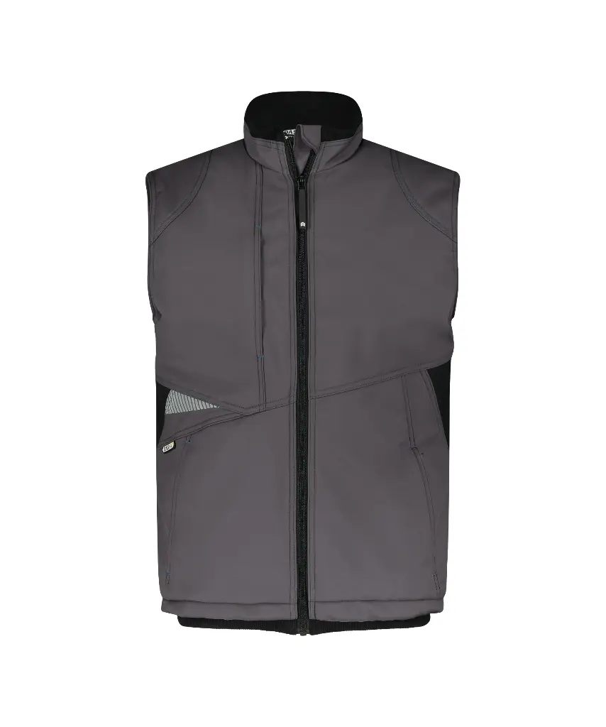 [DA.FUSI03.0] Fusion softshell bodywarmer (XS, antraciet/zwart)