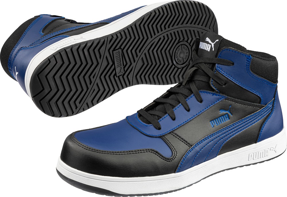 Puma 63.007 Frontcourt MID werkschoen BLK/BLUE/WHI