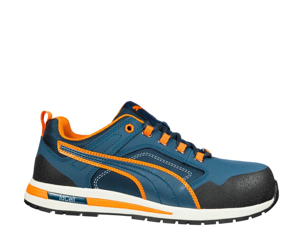 [PU.CROS02.36] Puma 64.310 Crosstwist Low Blauw-Oranje (36)