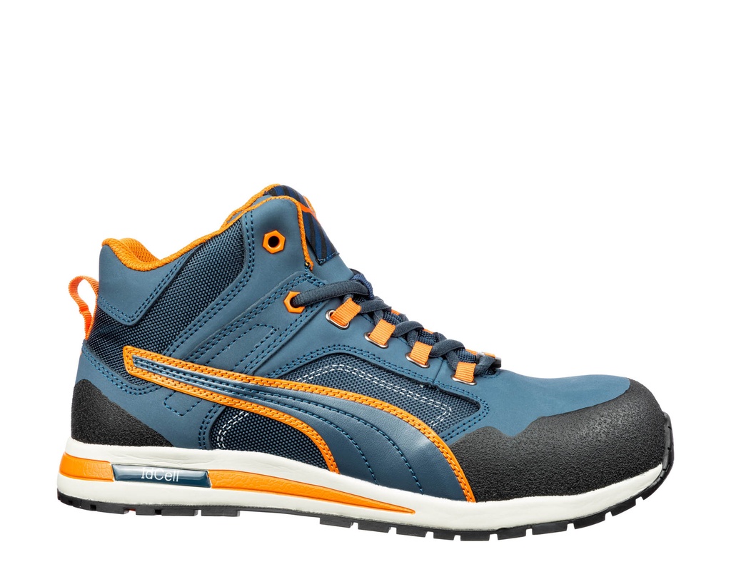 [PU.CROS01.36] Puma 64.314 Crosstwist Mid werkschoenen Blauw-Oranje (36)