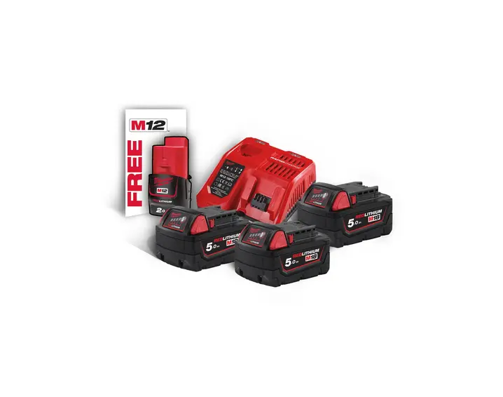 [MI.4933451423] M18 NRG-503C Snellader + batterijen