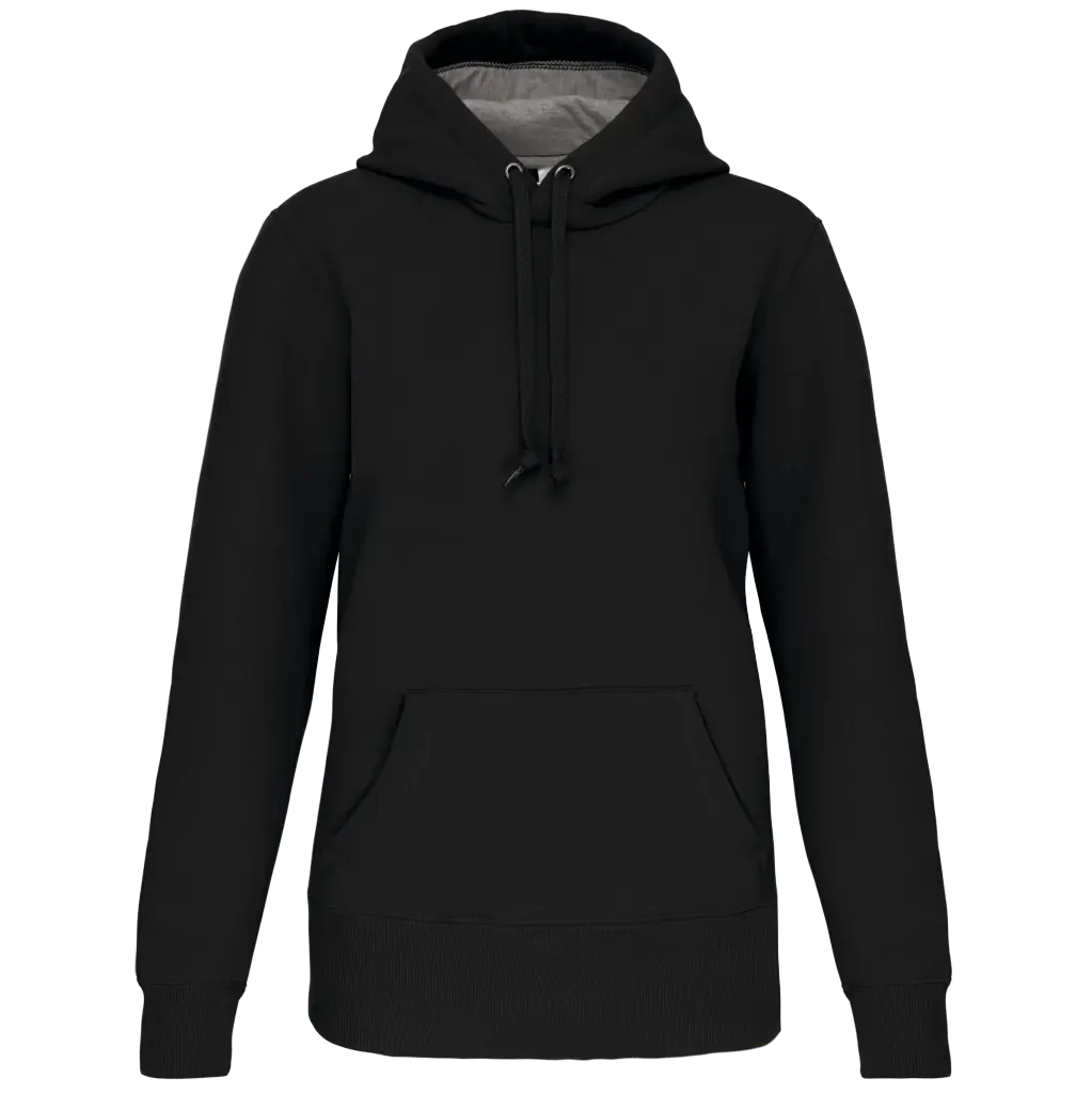 [K.443.BK.0] K443 Sweat shirt capuche unisexe 360gr (XS, zwart)