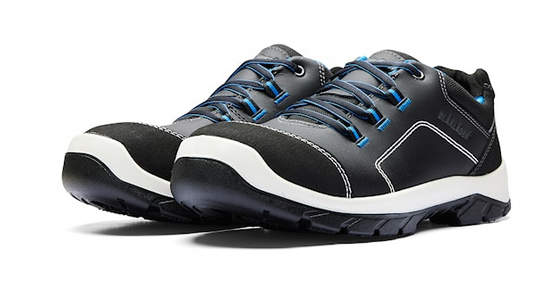 2433-0000 Retro Lage werkschoenen Zwart-Blauw S3