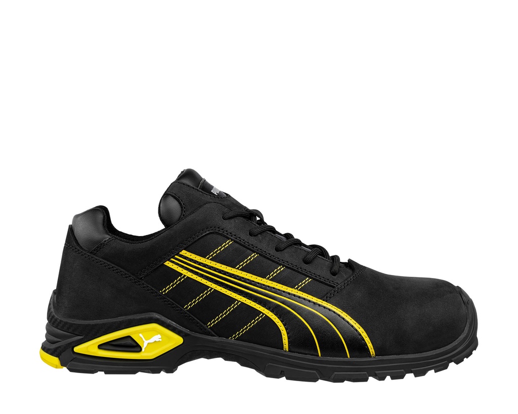 [PU.AMST02.39] Puma Amsterdam Low werkschoen Zwart-Geel S3 (39)