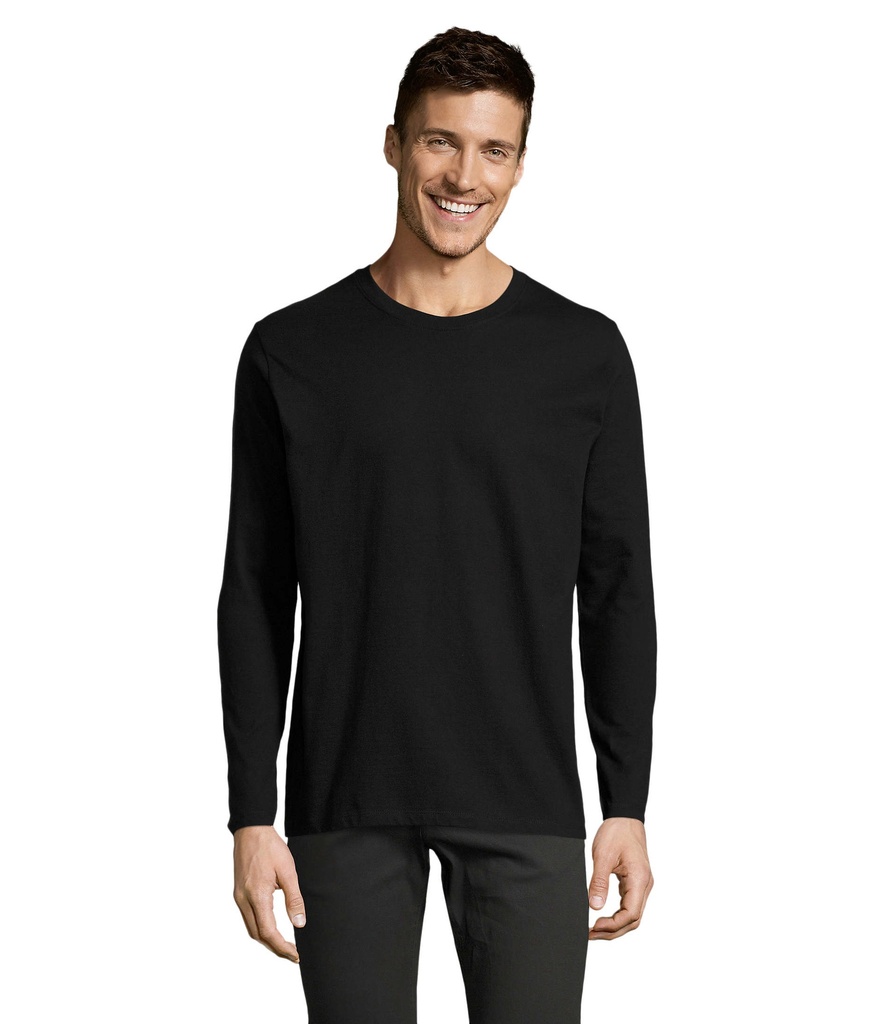 [SO.02074.309.0] 02074 Imperial men LSL T-shirt 190gr lange mouw (XS, 309 zwart)