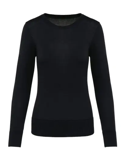 [K.PK901.ZW.1] PK901 - Supima Sweat Femma col rond (S, zwart)