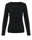 PK903 - Supima Dames Cardigan ronde hals