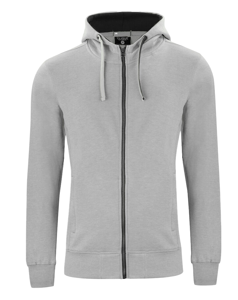 [CL.021044.95.0] 021044 Clique Classic Zip Hoodie (95 grey melange, XS)