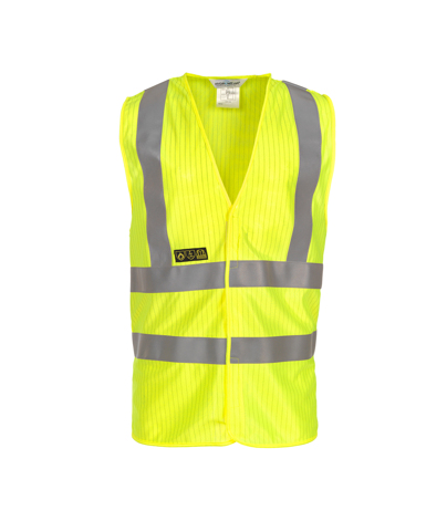 [HY.067280FY.1] Mably FR Ast vlamvertragende Hesje (S/M, fluogeel)