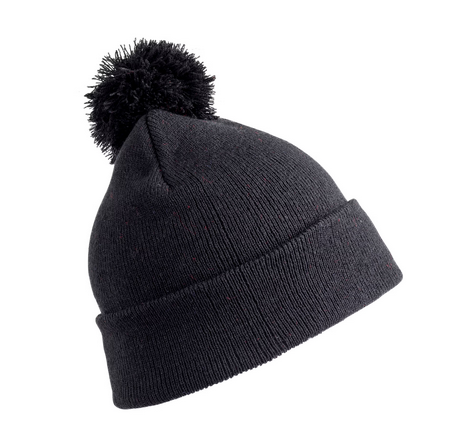 [R.RC028J.ZW] RC028J Kids Pompon Muts One Size (zwart)