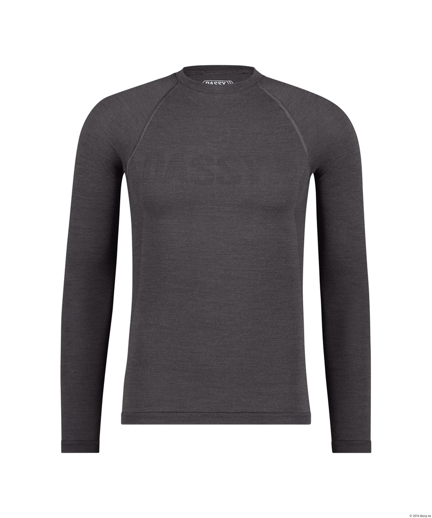 Theodor Merino Thermoshirt LM Donkergrijs