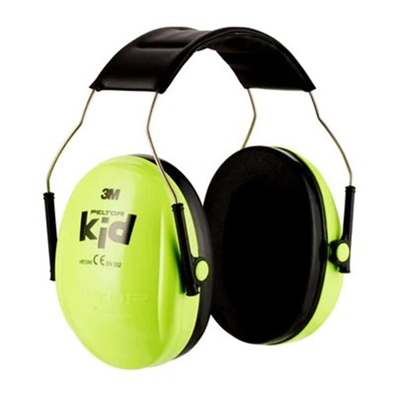 3M Peltor Kid Oorkap met hoofdband (Lime Groen)