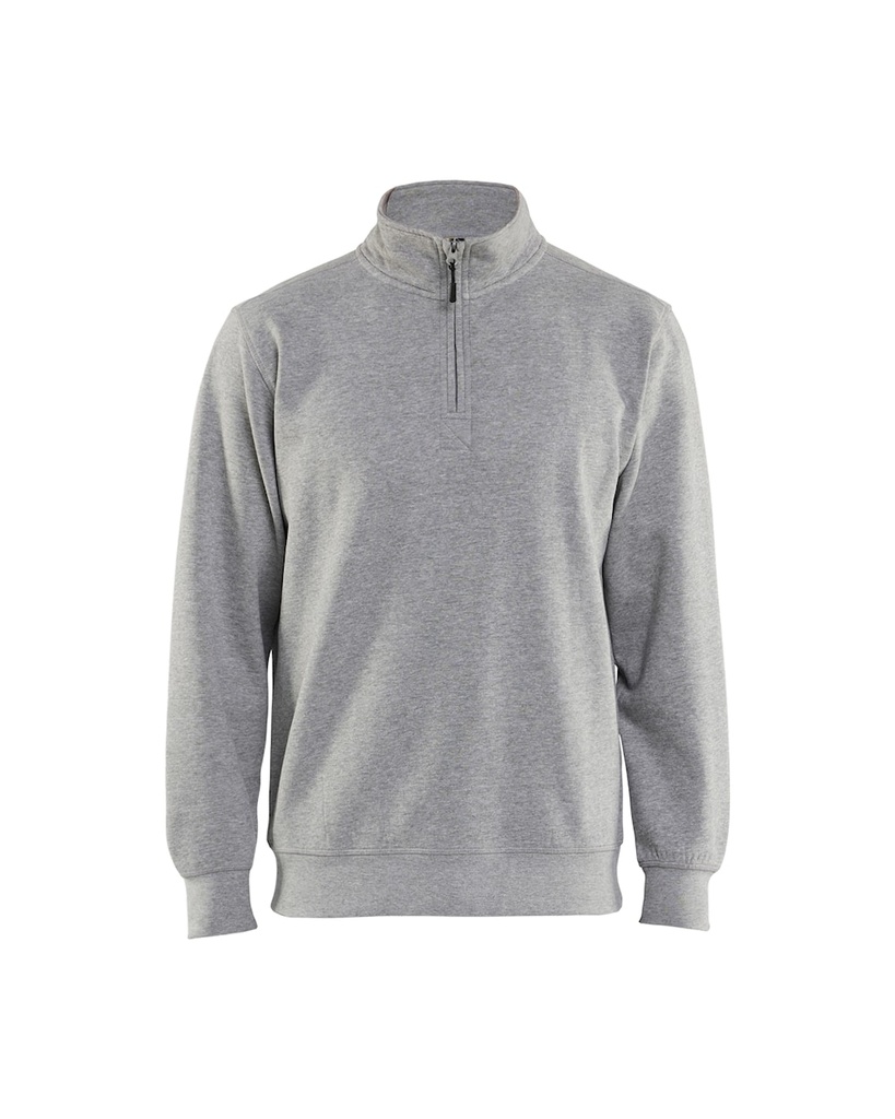 [336511579000.0] 3365-1157 Sweatshirt 1/2 Rits 360gr Grijs-Mêlee (XS)