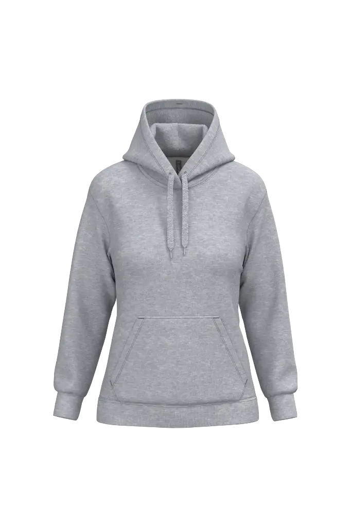 [K.473.OG.0] K473 - Sweat-shirt capuche femme écologique (XS, oxford grey)