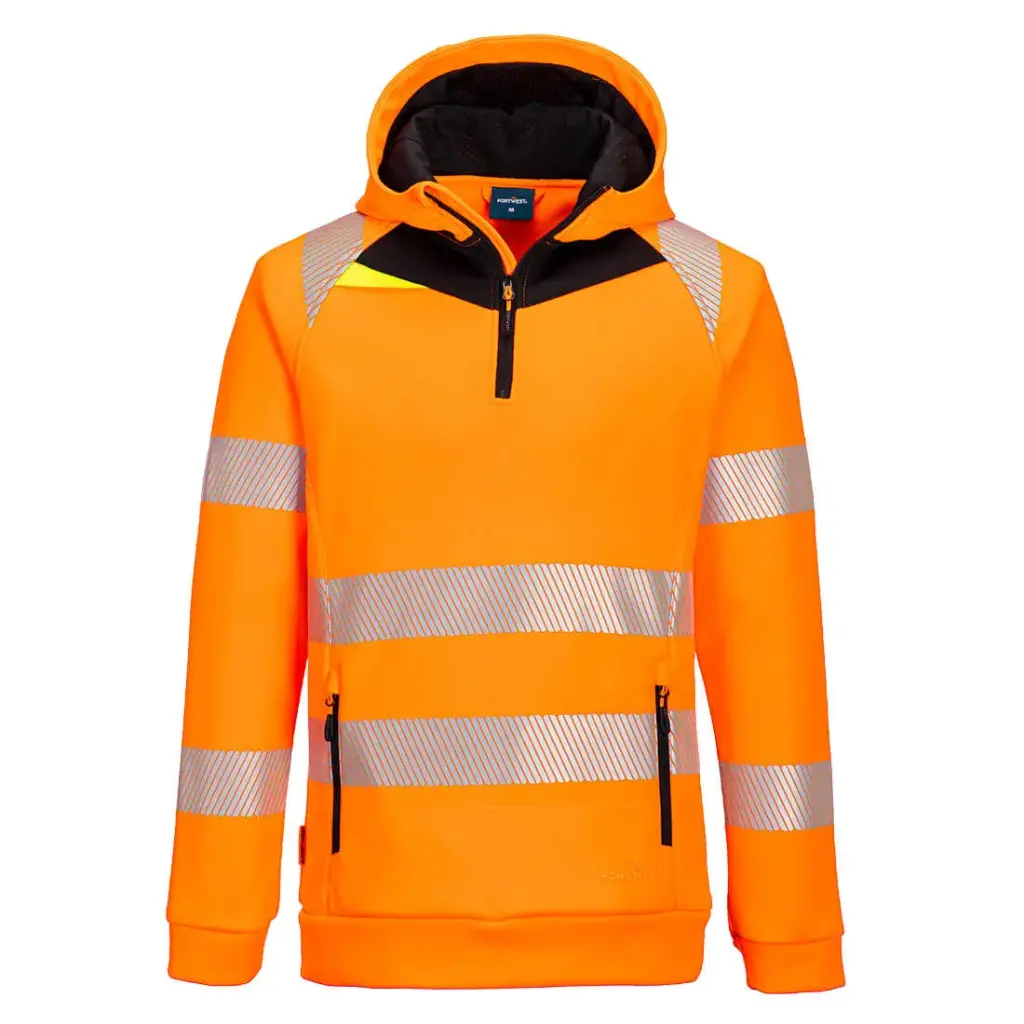 DX482 - DX4 Hi-Vis 1/4 Pull à capuche zippée