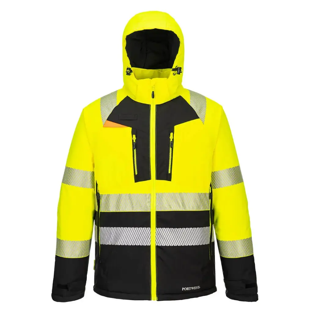 [PW.DX430.GZ.1] DX430 - DX4 Parka Haute visibilité Classe 2 (S, fluogeel/zwart)