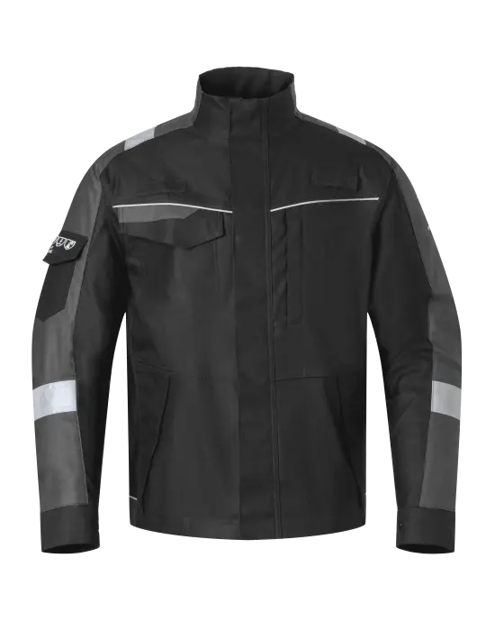 [HY.044000ZG.46] 04400X Java Veste de Travail Multi FR Stretch (NL46/BE40, zwart/grijs)