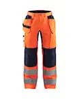 1552 - Hivis Pocketbroek Oranje-Marine