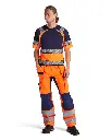 1552 - Hivis Pocketbroek Oranje-Marine