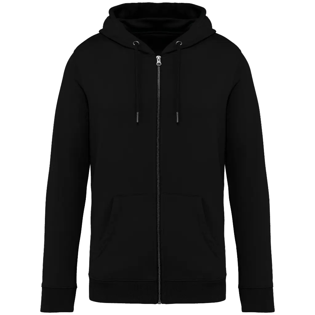 [NSP.NS402.ZW.00] NS402 - Ecologische uniseks sweatvest met kap (XXS, zwart)