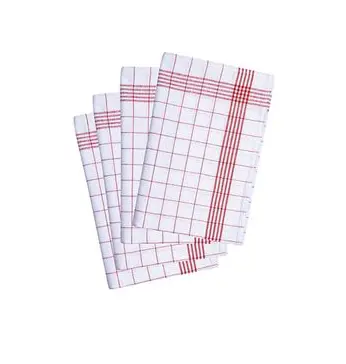 [KA.GT14.RO] GT 14 Handdoeken geruit (rood)