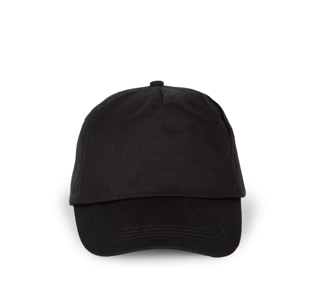 [KP.034.ZW] KP034 - First - Casquette promo 5 panneaux (zwart)