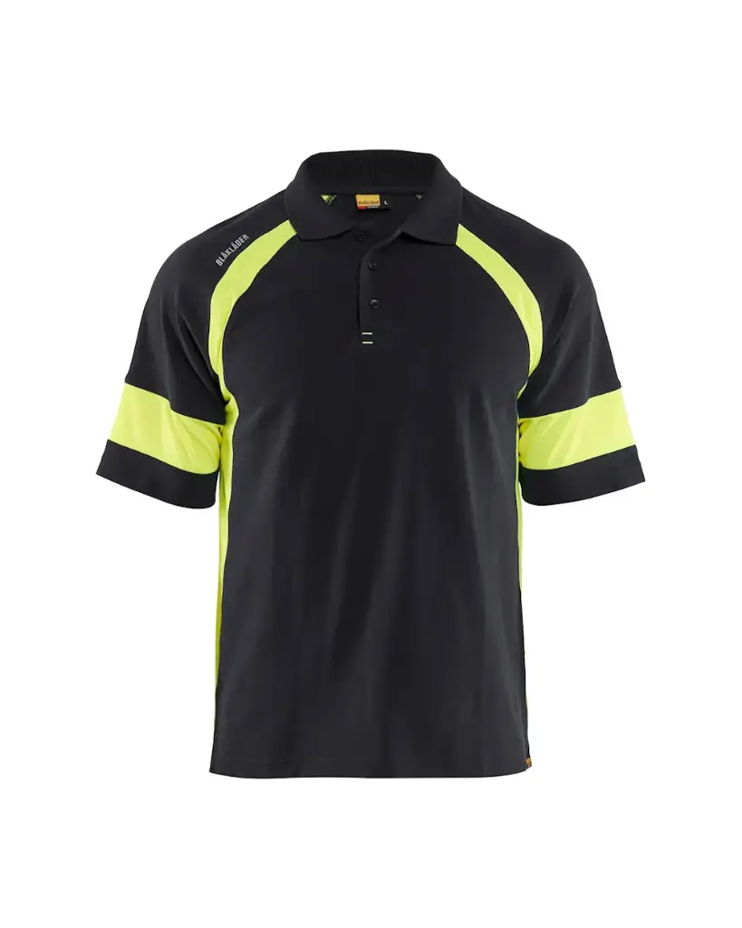 [352810509933.0] 3528 - Polo Visible (XS, 9933 Zwart/fluogeel)