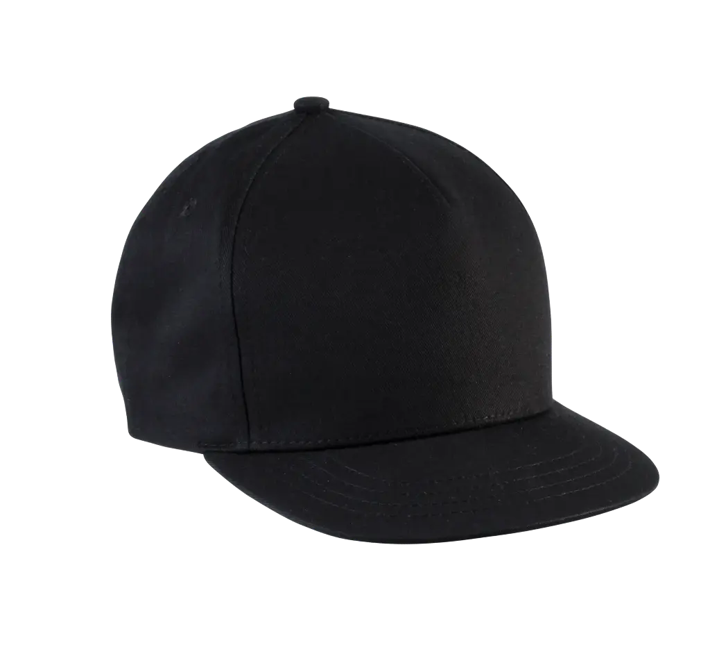 [KP.147.ZW] KP147 - Snapback Kinderpet - 5 panelen (zwart)