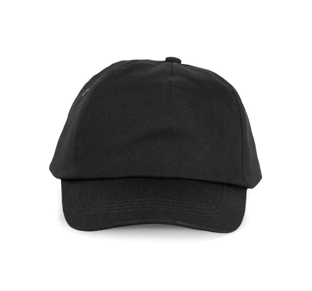 [KP.041.ZW] KP041 - Casquette enfant - 5 panneaux (zwart)