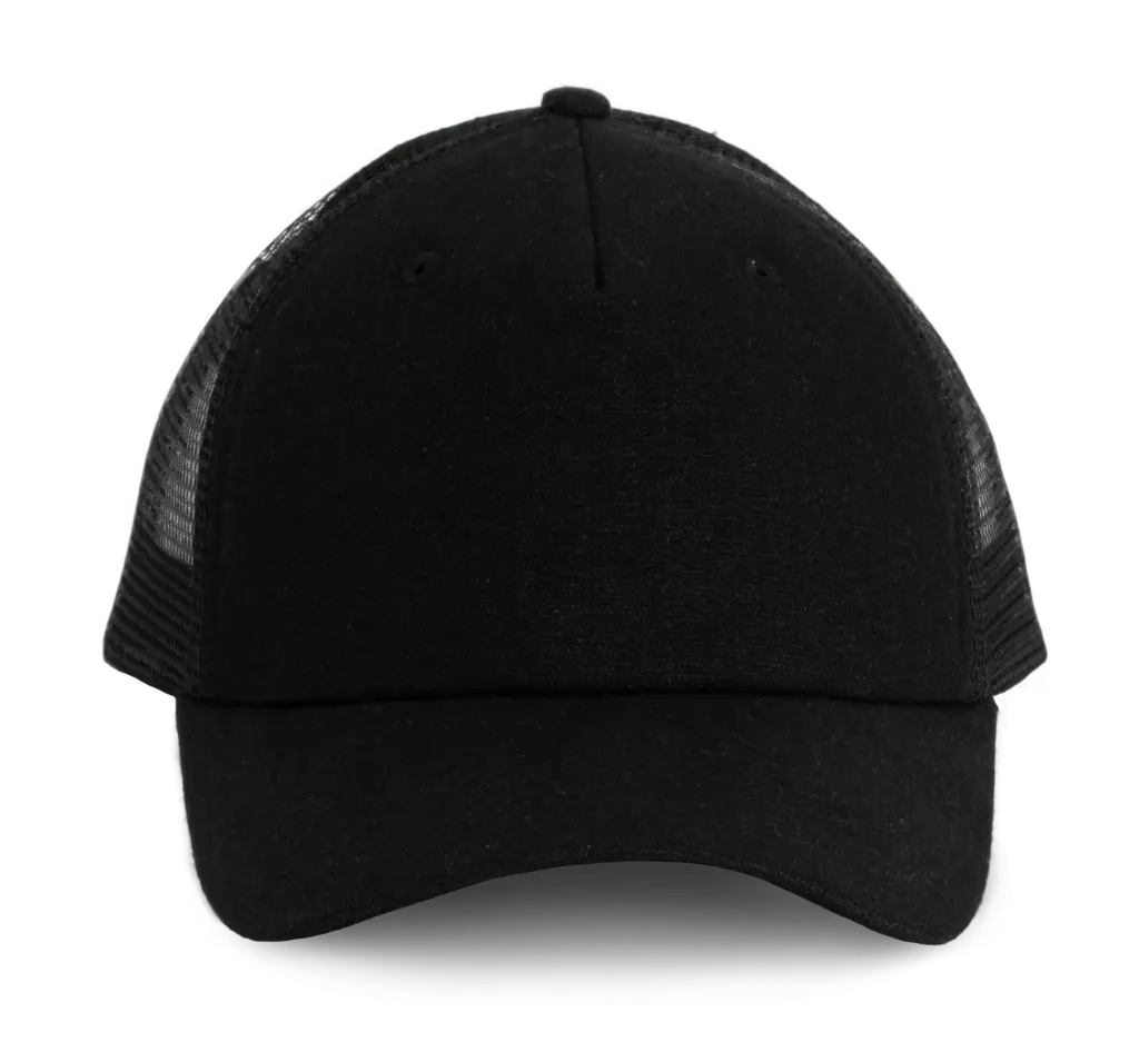 [KP.170.ZW] K-UP 170 Casquette Trucker - 5 panneaux (zwart)
