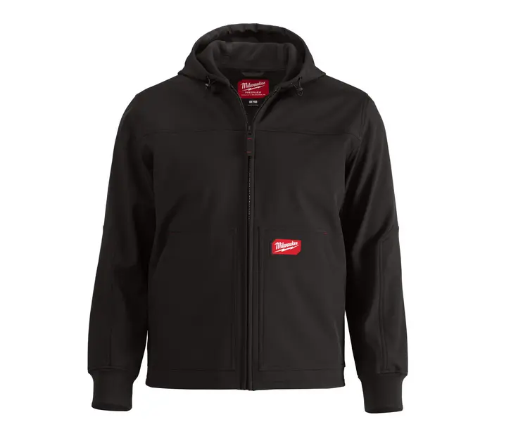 [MI.4932498271] FREEFLEX™ Hooded Softshell Jack Zwart (S)