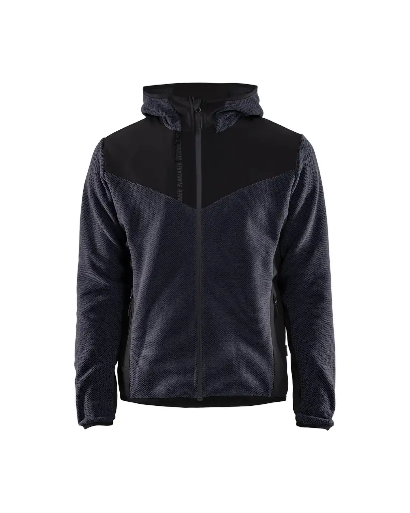 5940 Gebreide Jack met softshell met capuchon