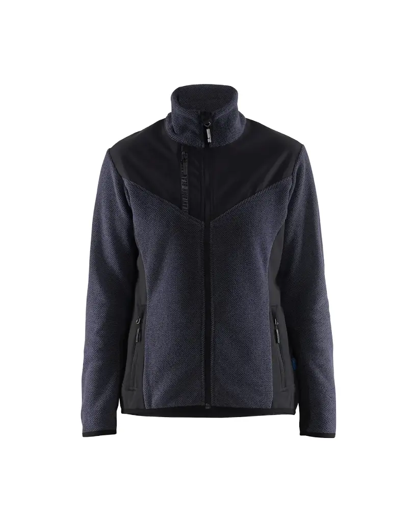 [594325368699.0] 5943-2536 Dames Gebreide vest met softshell zonder kap (XS, 8699 navy/zwart)
