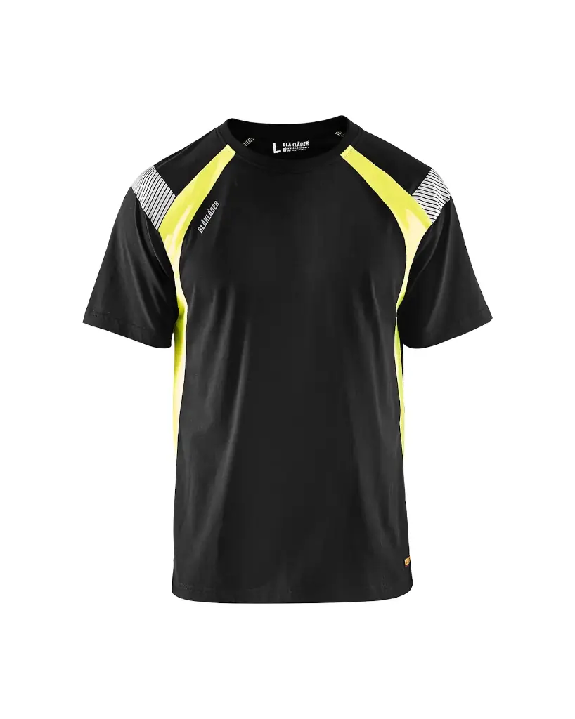 [333210309933.0] 3332 T-shirt High Visible (XS, 9933 Zwart/fluogeel)