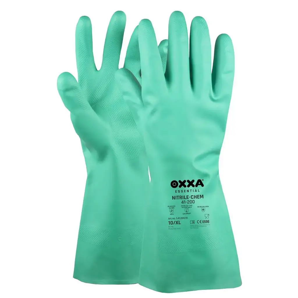 [M.141200.07] OXXA® Nitrile-Chem 41-200 handschoen (12pr) (7/S)