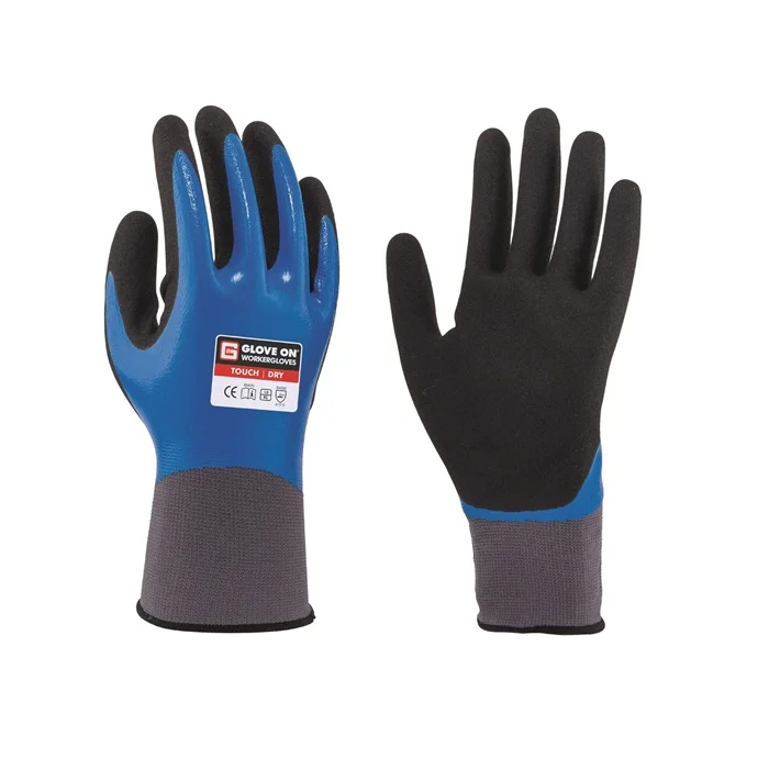 [PRW.80725.07] PWH-80725 Touch dry handschoenen full Nitril coating (12pr) (7/S)