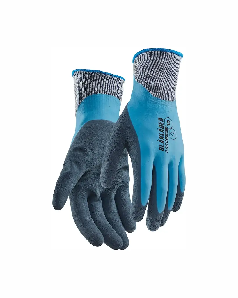 2964 Werkhandschoenen Latex-gedipt waterdicht (6pr)