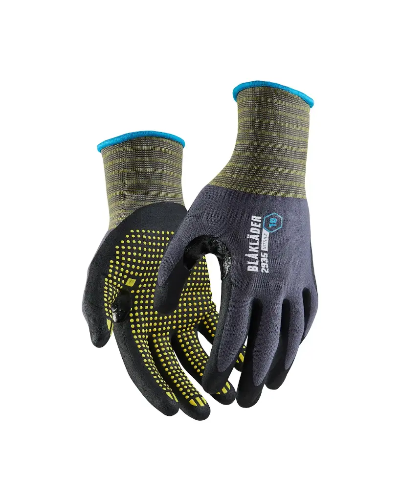 [293514569400.06] 2935 Gants de travail enduits en nitrile adhérence par points (12pr) (6/XS)