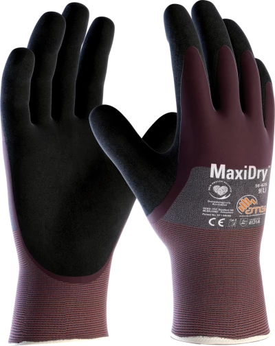 ATG 56-425 MaxiDry handschoenen foam nitril 3/4 coating (12pr)