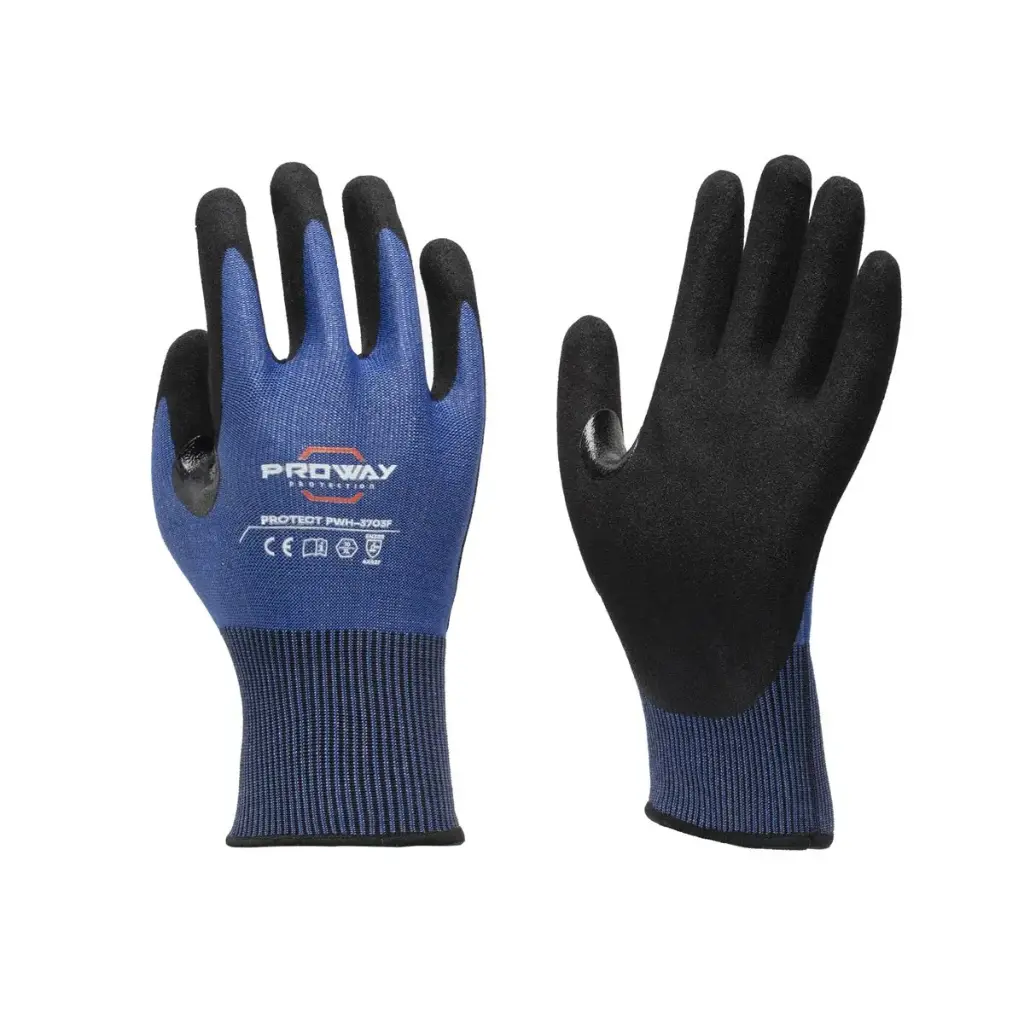 [PRW.3707F.07] Protect PWH-3703F Gants résistants aux coupures (12pr) (7/S)