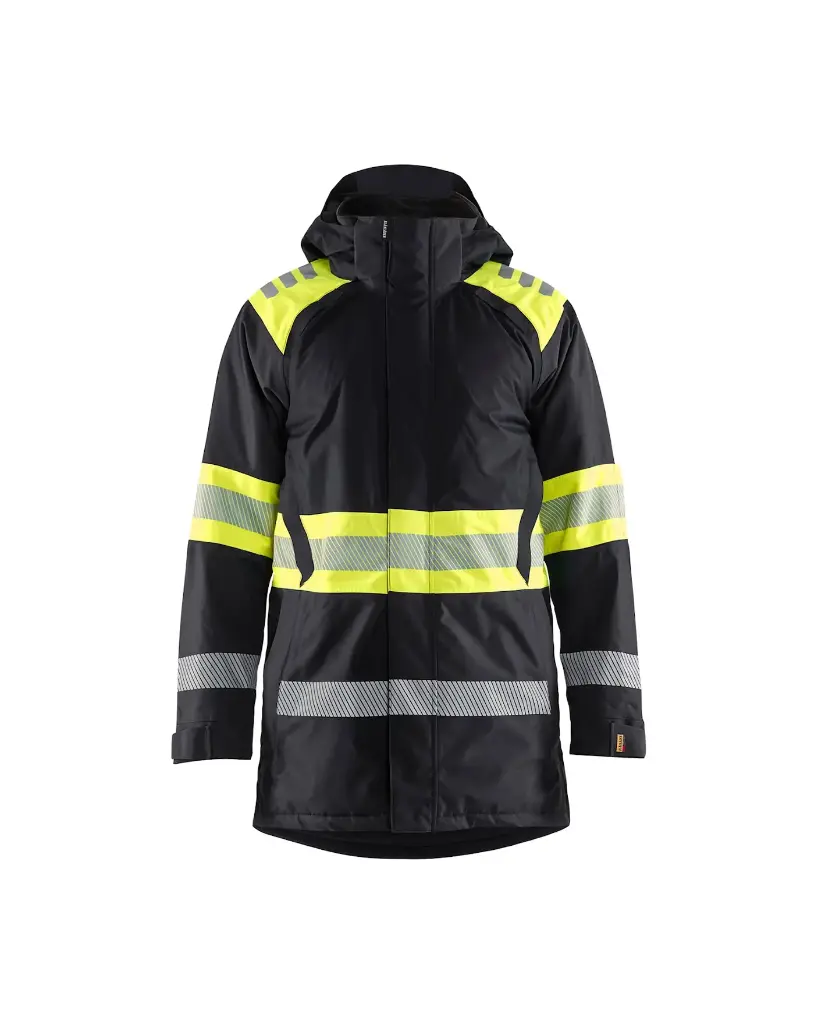 [448519779933.0] 4485 Winterparka Hivis (XS, 9933 Zwart/fluogeel)