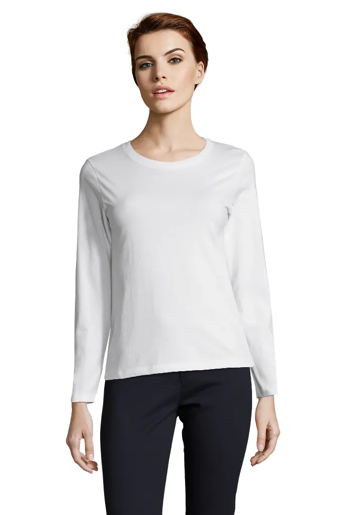 [SO.02075.102.1] 02075 Imperial Ladies LSL Jersey 190 (S, 102 wit)