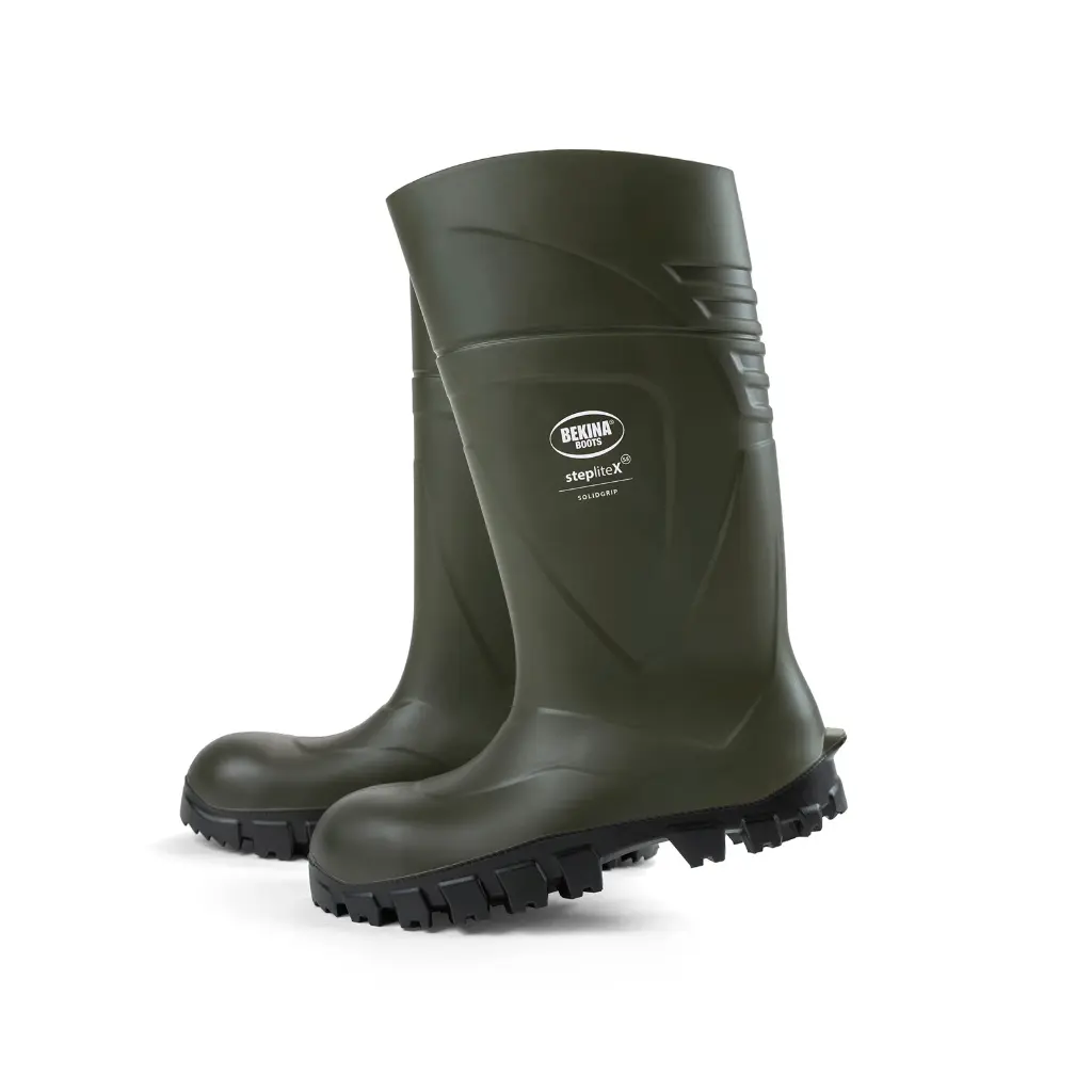 [BK.P29/8080G.36] Bottes Bekina Steplite S5 Easygrip PU Vert/Noir (36)
