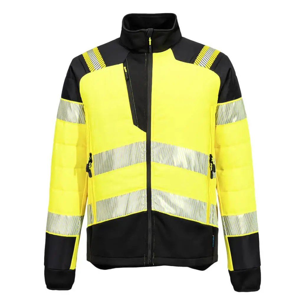 [PW.T170.GE.1] T170 - PW3 Hi-Vis Hybride Baffle Jack (S, fluogeel/zwart)